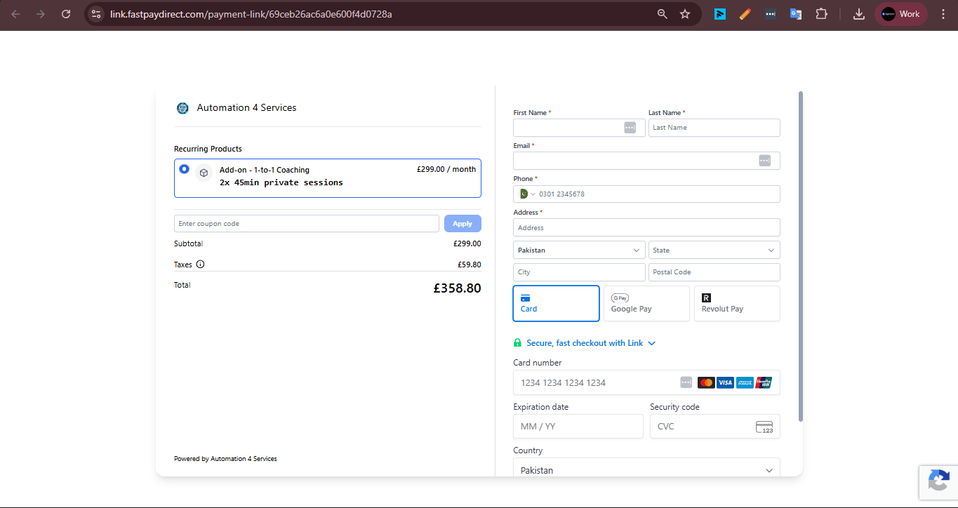 SaaS mode programme delivery setup