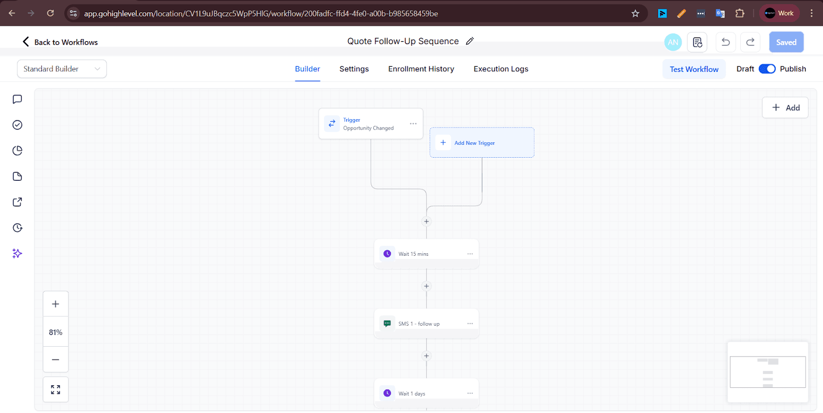 SMS and email nurture sequence