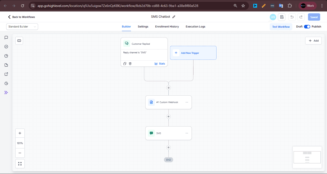 AI agent querying the Supabase knowledge base